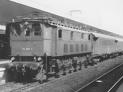 Die 116 003-5 in Mnchen Ost