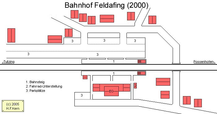 Gleisplan von Feldafing