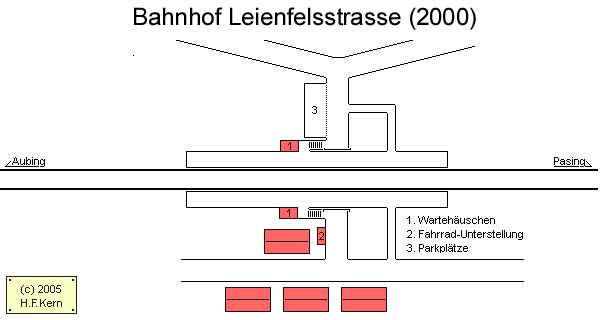 Gleisplan von Leienfelsstrasse