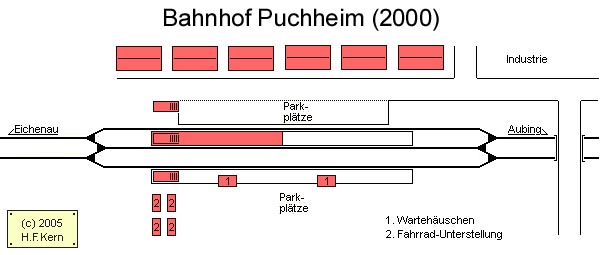 Gleisplan von Puchheim